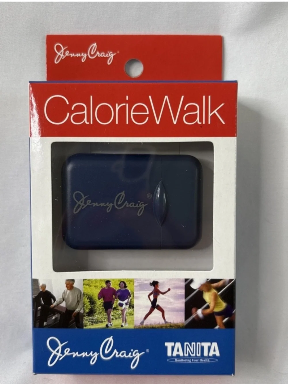 Jenny Craig Blue Wearable Calorie Walk Pedometer Clip On